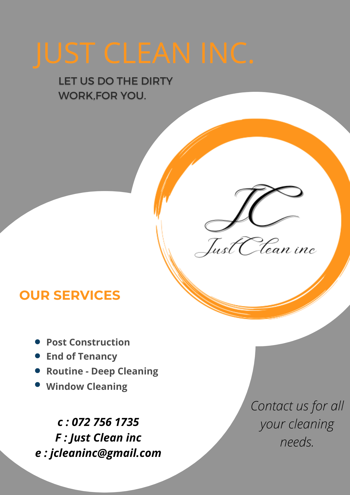 Let Us Do The Dirty Work For You.